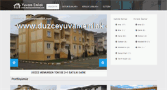 Desktop Screenshot of duzceyuvamemlak.com